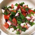 mainnieee's cooksnap of when they made イタリアンカラーのタコとトマトのマリネ.