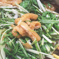 hakobetet's cooksnap of when they made ささっと簡単！水菜と油揚げの煮浸し.