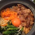 xMARILYNx's cooksnap of when they made ☆土鍋で簡単石焼きビビンバ☆手作りナムル.