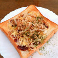 なおころピッコロ's cooksnap of when they made 簡単朝ごはん☆お好み焼き風なトースト★.