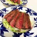 ミシガン娘。's cooksnap of when they made 赤ワインソースの宮崎牛モモ肉ステーキ丼.