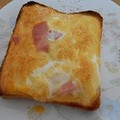 mino27's cooksnap of when they made 簡単☆とろたまチーズトースト.