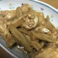 Ah〜lucky's cooksnap of when they made 手羽元とゴボウの甘辛酸っぱ煮.