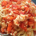 ワカメは敵's cooksnap of when they made 簡単おいしい お豆腐ミートソース.