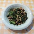 オレンジリング's cooksnap of when they made わさび菜＆豚（牛）.