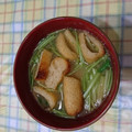 ラリー＆サラ's cooksnap of when they made 簡単　子供が喜ぶ！豆腐と油揚げの味噌汁.