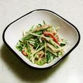 シビシビさん's cooksnap of when they made *ごまマヨでシャキシャキ水菜サラダ*.