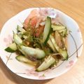クックM8GZO0☆'s cooksnap of when they made めかぶ胡瓜トマトのだし.