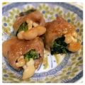 catnana's cooksnap of when they made ごま味噌あじの簡単豚バラ野菜巻き.