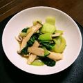 ふ～ご's cooksnap of when they made エリンギとチンゲン菜の簡単な炒めもの.