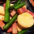 eimi_teto's cooksnap of when they made 長いもとアスパラのバター醤油.