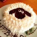 なちぱら's cooksnap of when they made ひつじのショーン♡キャラケーキ♪.