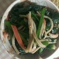 ☆★☆紫☆★☆'s cooksnap of when they made めんつゆで♪かにカマほうれん草ナムル♪.