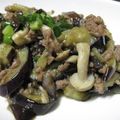ちばたま's cooksnap of when they made 簡単美味なす・ひき肉・きのこのバター醤油.