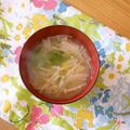 sumirenore's cooksnap of when they made 白菜とえのきの味噌汁.