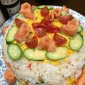 がーこたん's cooksnap of when they made お祝い・ちらし寿司ケーキ.