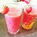 アミ☆クマ's cooksnap of when they made 小粒の苺が大活躍！春が来た来た苺ジュース.