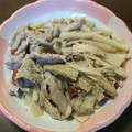 rmhmama727's cooksnap of when they made 豚肉・えのき茸・長芋の梅果肉炒め.