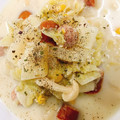 tekkokko☆'s cooksnap of when they made 白菜と大根の 豆乳ミルク煮.