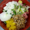 そらまま0101's cooksnap of when they made ばくだん丼.