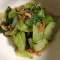 ほしはる's cooksnap of when they made チンゲン菜と小エビの和え物.