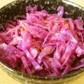 由芽15's cooksnap of when they made 紫キャベツの韓国風酢の物。.