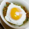 雲雀ころね's cooksnap of when they made 豆苗金ごま和えのたまとろ納豆丼.
