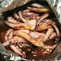 ぷりぷりうみっぺ's cooksnap of when they made ♪安くて簡単！舞茸とゲソのホイル焼き♪.