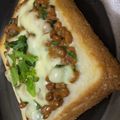 かおりん0126's cooksnap of when they made ☆和風トースト☆～梅　シソ　納豆～.