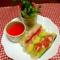 めみたん☆'s cooksnap of when they made 巻き巻き係担当☆生春巻き.