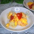 mielle's cooksnap of when they made トマトカリフラワー炒め（番茄炒花菜）.