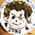 うめまっちゃ。's cooksnap of when they made ONE PIECEゾロ♪キャラケーキ.