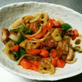 おおぞらかんた's cooksnap of when they made 冷凍食品から揚げと野菜の甘酢炒め.