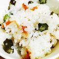 ayakocook's cooksnap of when they made 梅干しオクラご飯.