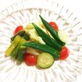 なつき☆ミ's cooksnap of when they made トマトおくらアスパラキャベツの和風サラダ.
