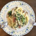 クッキングミチコ's cooksnap of when they made 【 ホワイトソース風パスタ♪ 】.