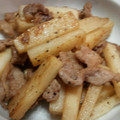たっっっちん's cooksnap of when they made 簡単！豚バラと長芋のさっぱり炒め.