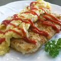 スタイリッシュママ's cooksnap of when they made トンカツオムレツ.