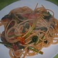 Jock's cooksnap of when they made ドライトマトとホウレン草のパスタ.