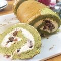 chanかな★'s cooksnap of when they made 抹茶ときなこ小豆のロールケーキ.