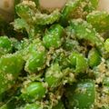 ろろぽん's cooksnap of when they made スナップエンドウのゴマ和え.