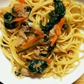 Ukiﾁｬﾗ's cooksnap of when they made 家にあるもので簡単！和パスタ❤.
