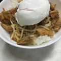 mia✩'s cooksnap of when they made 照り焼きささみともやし丼.