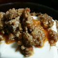 かぴーな's cooksnap of when they made レンジであっという間、肉みそ豆腐.