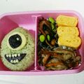 ラーメンマンの妻's cooksnap of when they made モンスターズインク マイクキャラ弁.