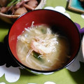 ＴＯＭＯＷＡＴ's cooksnap of when they made もやしとわかめのみそ汁.