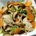 haru♩'s cooksnap of when they made 小松菜と豚肉のポン酢炒め.