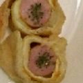 ma___111's cooksnap of when they made ★ウインナーと油揚げのカレーロール★.