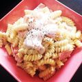 りュう's cooksnap of when they made シンプル♪クリームパスタで1人ランチ.