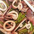 よっちこん's cooksnap of when they made いかとアスパラのオイスターバター炒め.